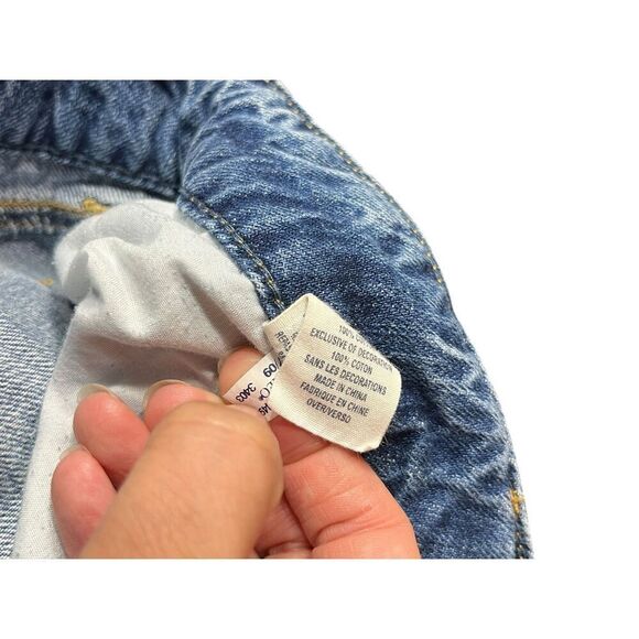 American‎ Eagle Y2K Distressed Low Rise Shorty Shorts Size 2 - Picture 8 of 8